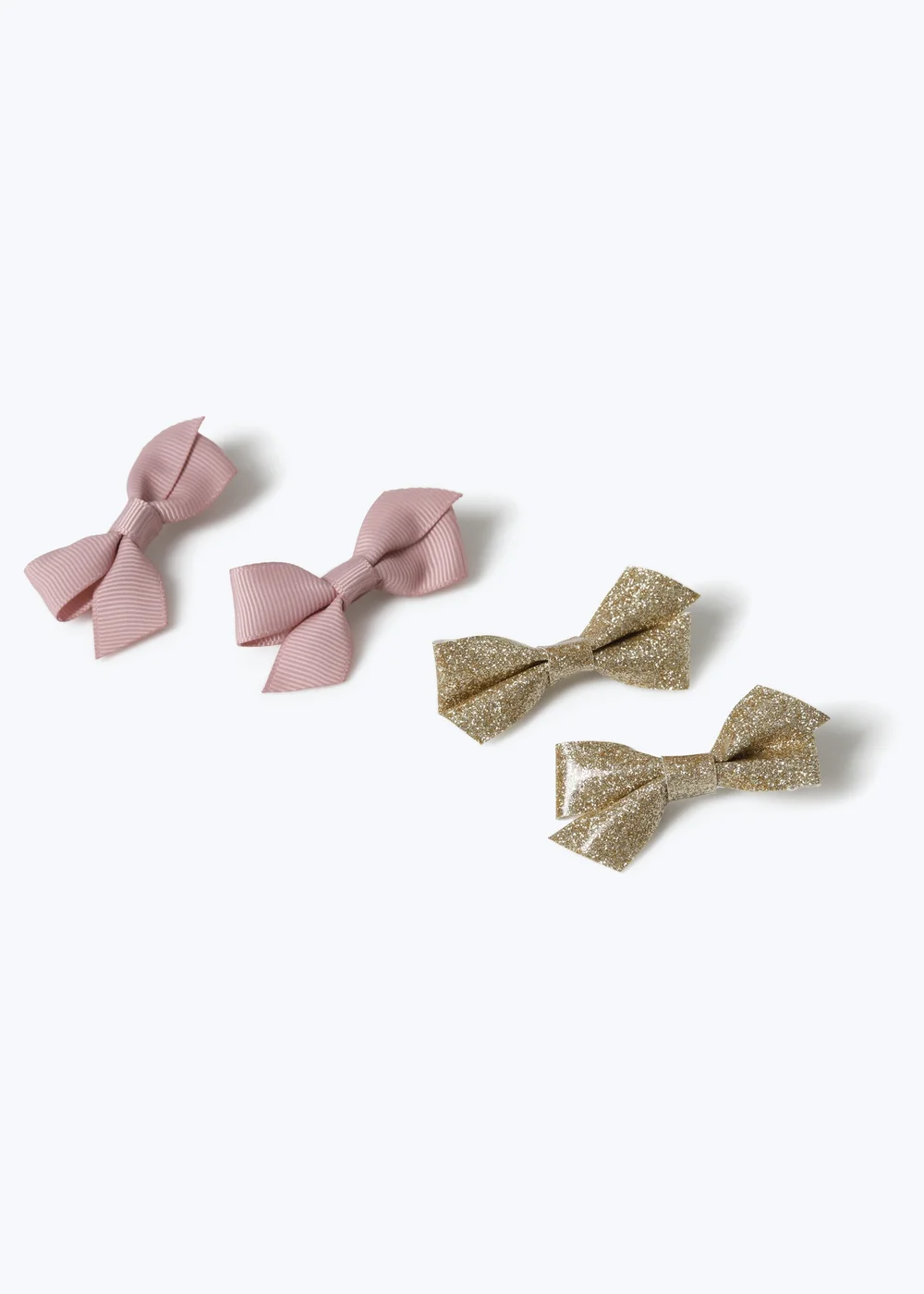 Flitzy 4 Pack Pink & Gold Bows - One Size Image 2