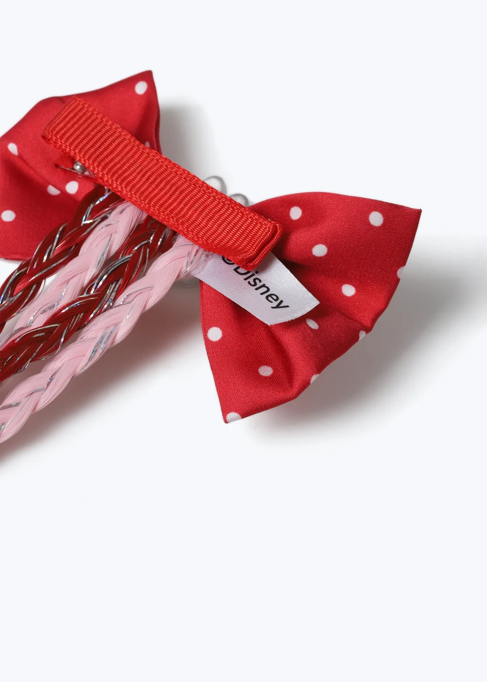 Flitzy Red Minnie Fake Hair Braid Bow - One Size Image 3