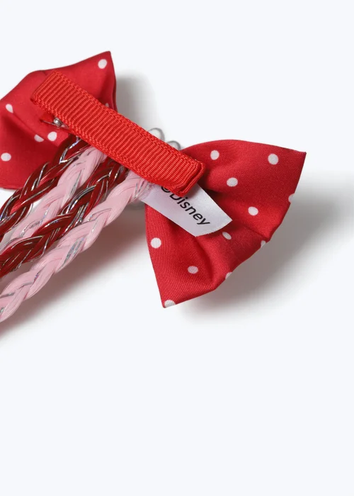Flitzy Red Minnie Fake Hair Braid Bow - One Size Image 3
