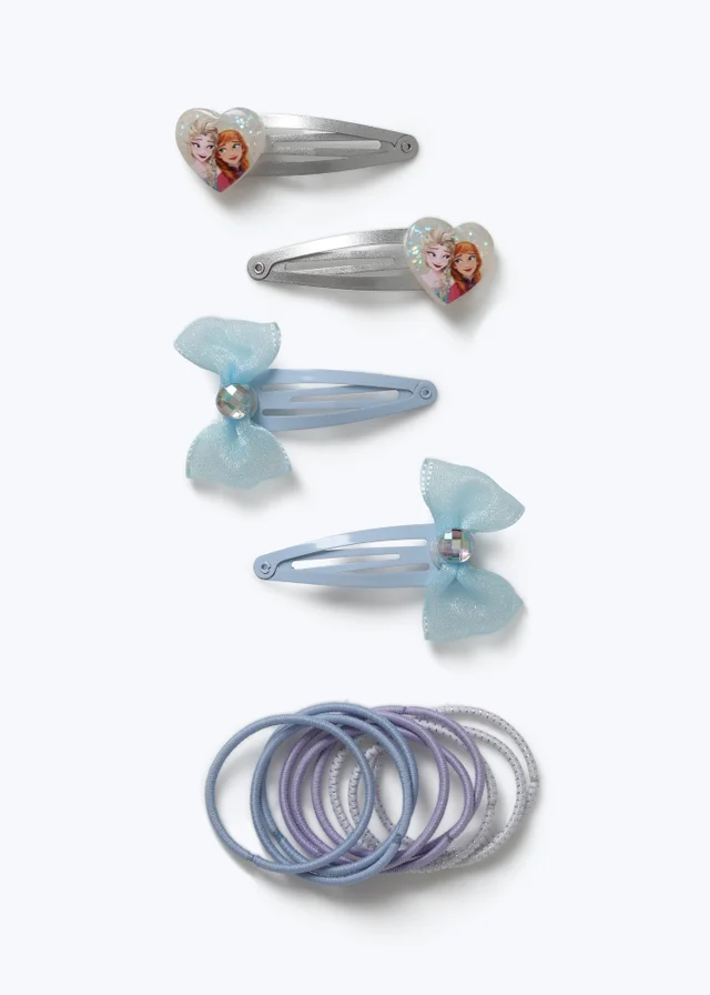 Flitzy Frozen Hair Clips and Bobbles