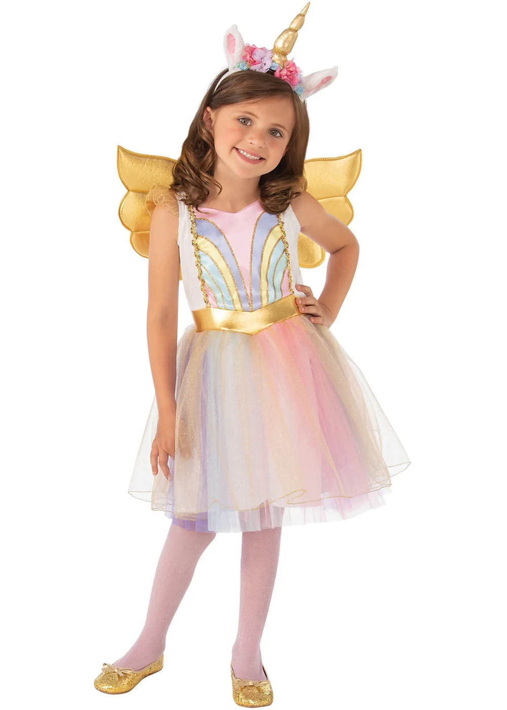 Rubies Sparkling Unicorn Child Costume (3-8 Years) - 5-6 Yrs Image 1