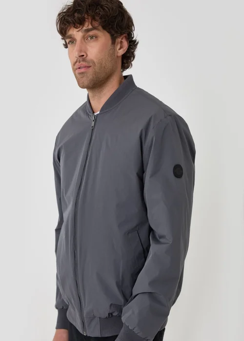 Threadbare Showerproof Padded Bomber Jacket in Slate Grey - 2XL Image 4