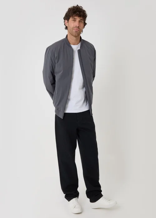 Threadbare Showerproof Padded Bomber Jacket in Slate Grey - 2XL Image 3