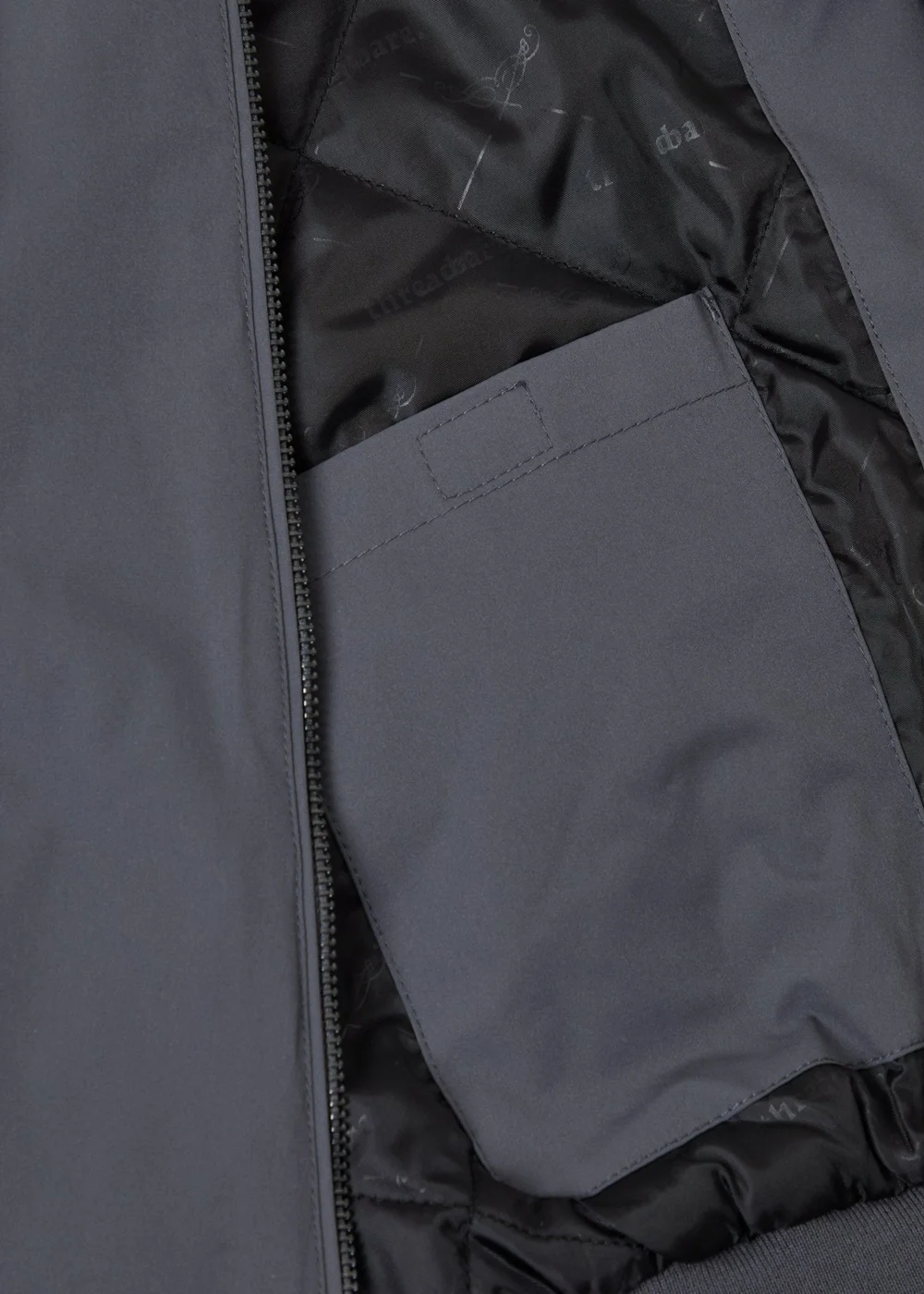 Threadbare Showerproof Padded Bomber Jacket in Slate Grey - 2XL Image 5