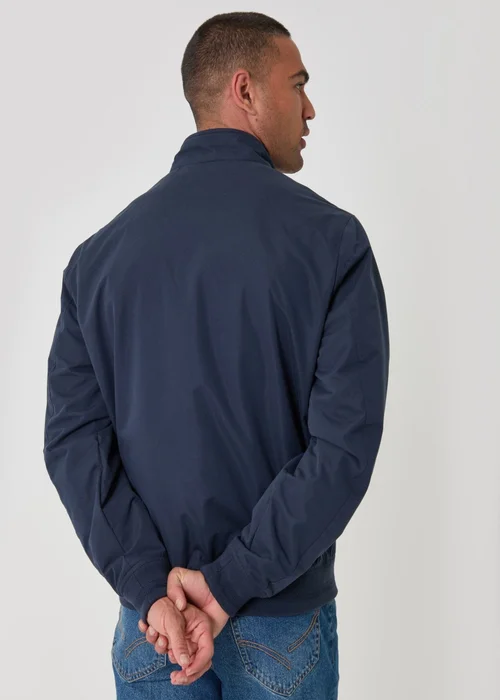 Threadbare Showerproof Microfibre Harrington Jacket in Navy - L Image 3