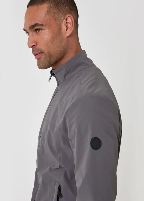 Threadbare Showerproof Ripstop Harrington Jacket in Slate Grey - 2XL Image 2