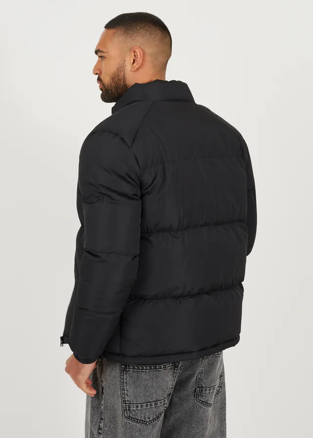 Brave Soul Black Funnel Neck Padded Jacket