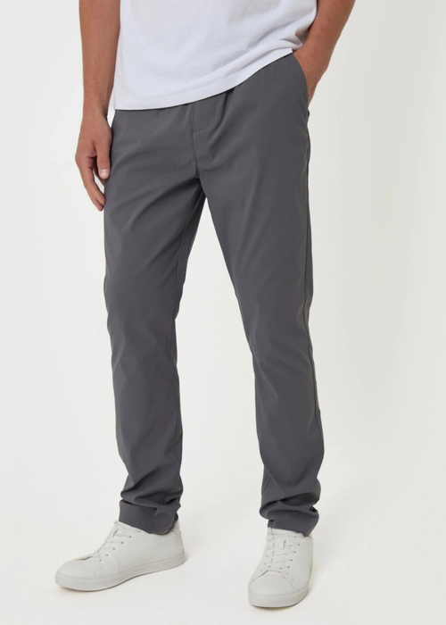 Threadbare Slim Fit Technical Stretch in Charcoal - 36cm Image 1