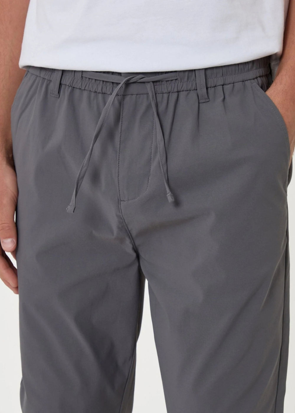 Threadbare Slim Fit Technical Stretch in Charcoal - 36cm Image 4
