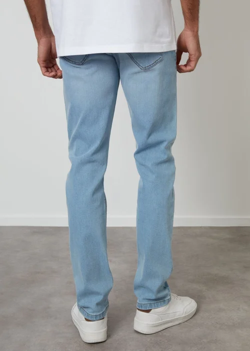 Threadbare Slim Fit Jeans in Bleach Wash - 34 Image 3