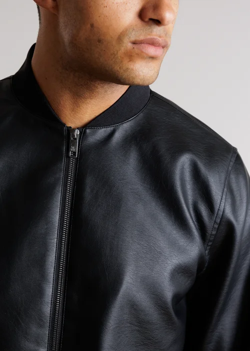 Tokyo Laundry Black Bomber Jacket with Zip Fastening - XL Image 4