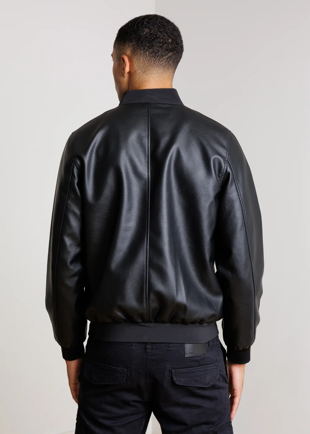 Tokyo Laundry Black Bomber Jacket with Zip Fastening - XL Image 2