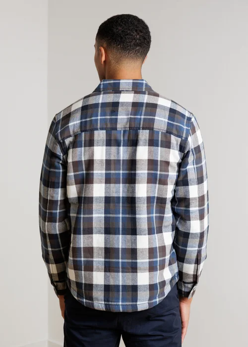 Tokyo Laundry Blue Sherpa-Lined Check Overshirt - M Image 2