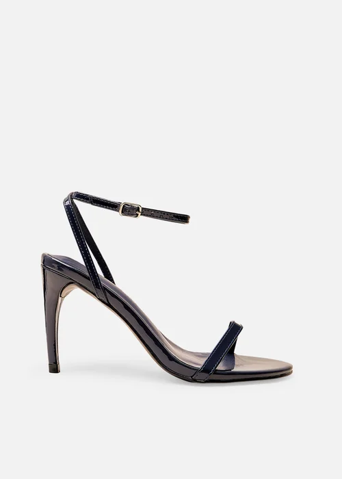 Public Desire Selene Navy Patent Curved Heels Barely There - 5 Image 1