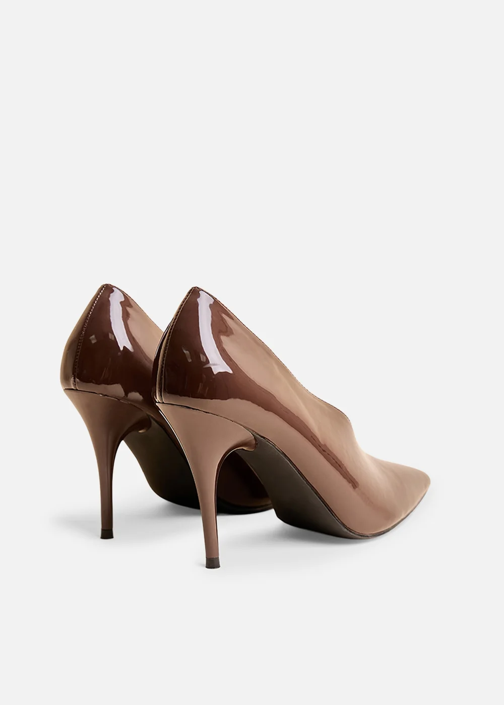 Public Desire Sedona Brown Patent Court High Heels - 7 Image 3