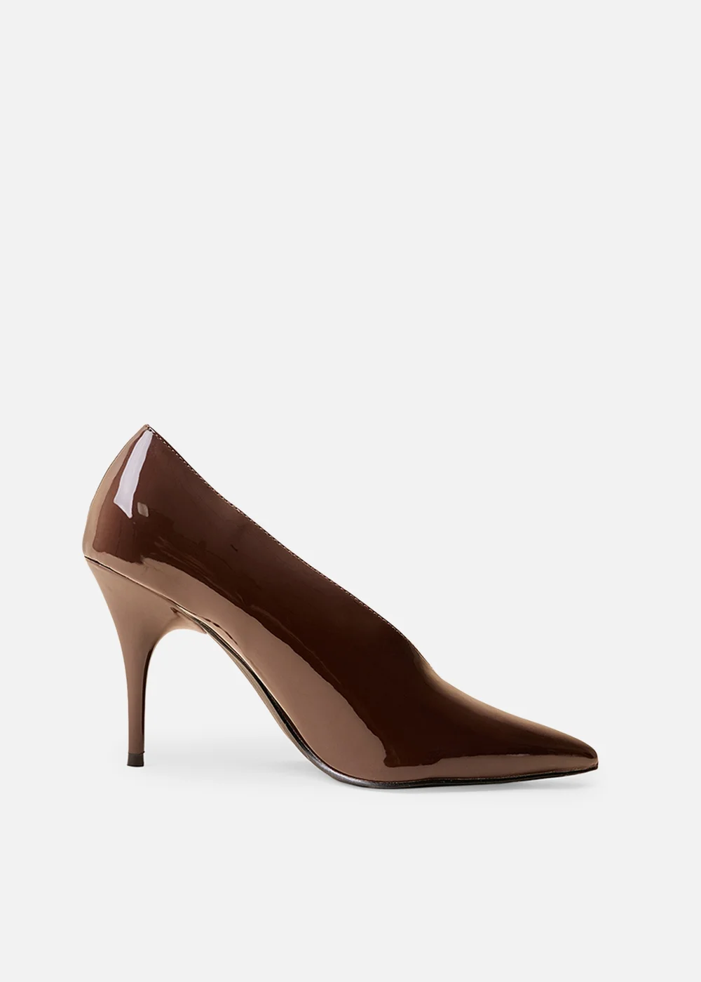 Public Desire Sedona Brown Patent Court High Heels - 7 Image 1