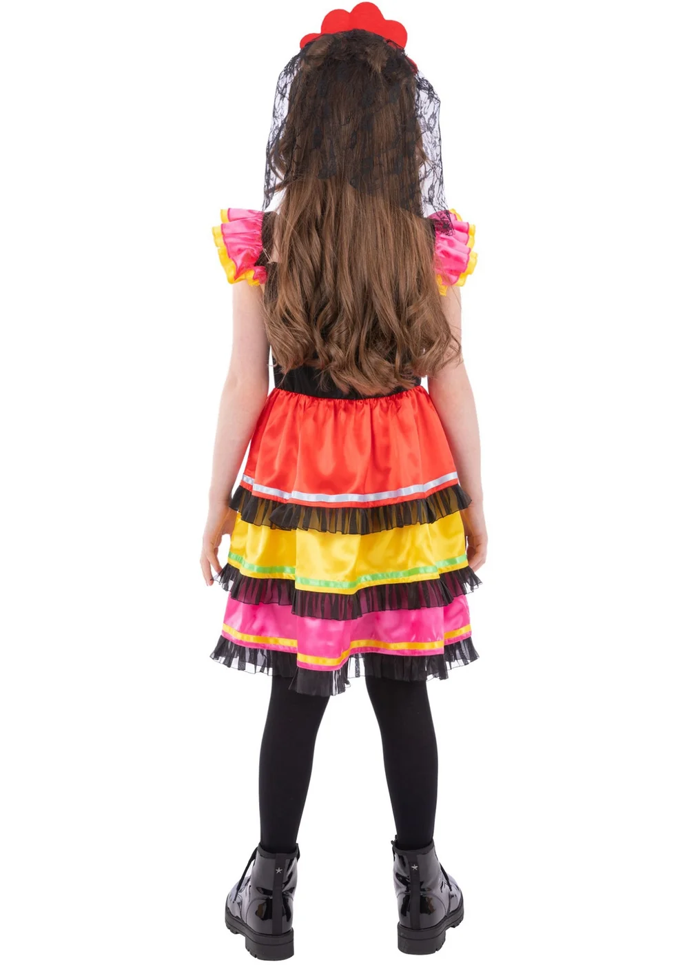 Smiffys Day of the Dead Fiesta Child Costume (4-12 Years) - 4-6 Yrs Image 2
