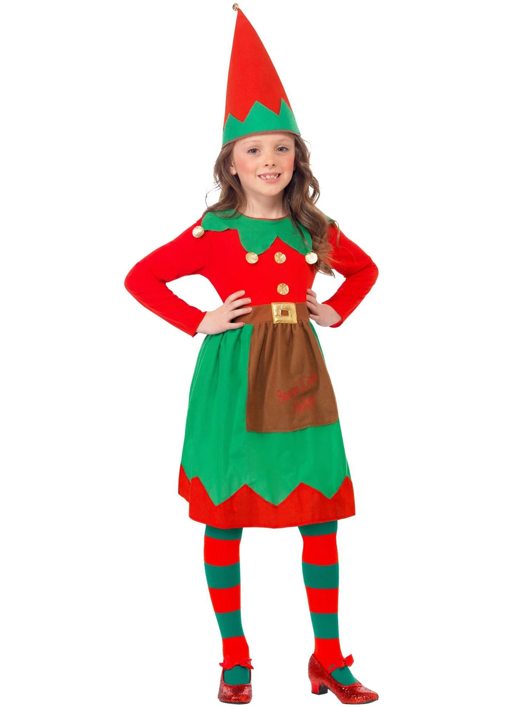 Smiffys Santa's Little Helper Child Costume (7-12 Years) - 10-12 Yrs Image 4