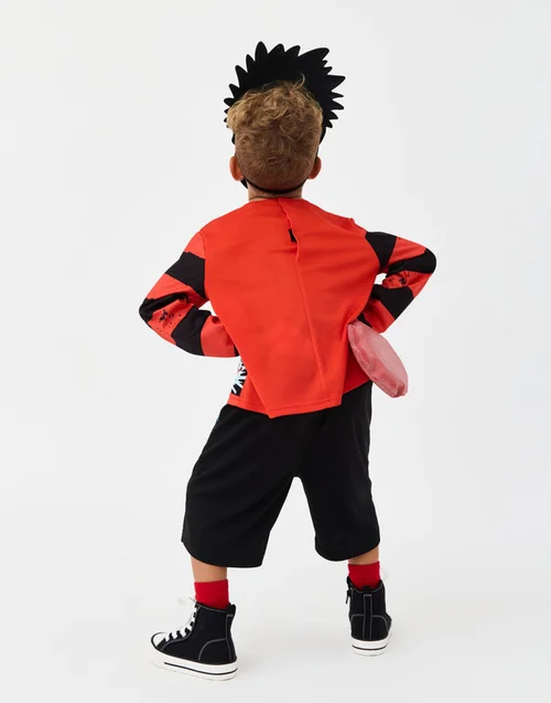 Vanilla Underground Beano Boys Multicoloured Dennis the Menace 3 Piece Costume (4-10 Years) - 4-6 Yrs Image 5