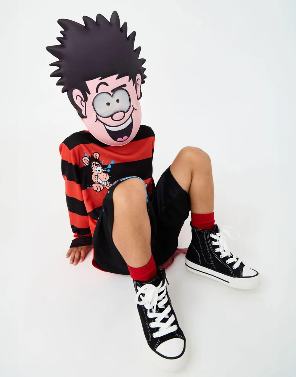 Vanilla Underground Beano Boys Multicoloured Dennis the Menace 3 Piece Costume (4-10 Years) - 4-6 Yrs Image 1