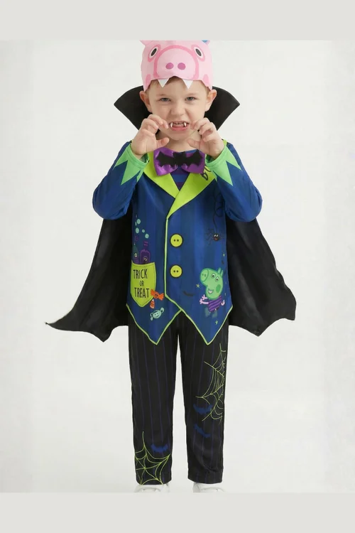 Vanilla Underground Peppa Pig Boys Black Frankenstein George 3 Piece Costume (2-6 Years) - 3-4 Yrs Image 2