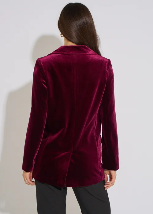 Gini London Mulberry Velour Jacket - 12 Image 2