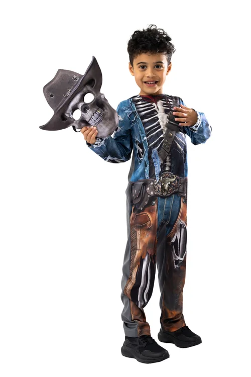 Vanilla Underground Boys Blue Zombie Cowboy 2 Piece Costume (3-10 Years) - 3-4 Yrs Image 1