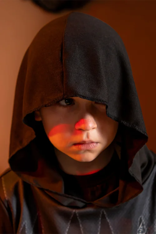 Vanilla Underground Unisex Kids Black Grim Reaper 3 Piece Costume (4-10 Years) - 4-6 Yrs Image 3
