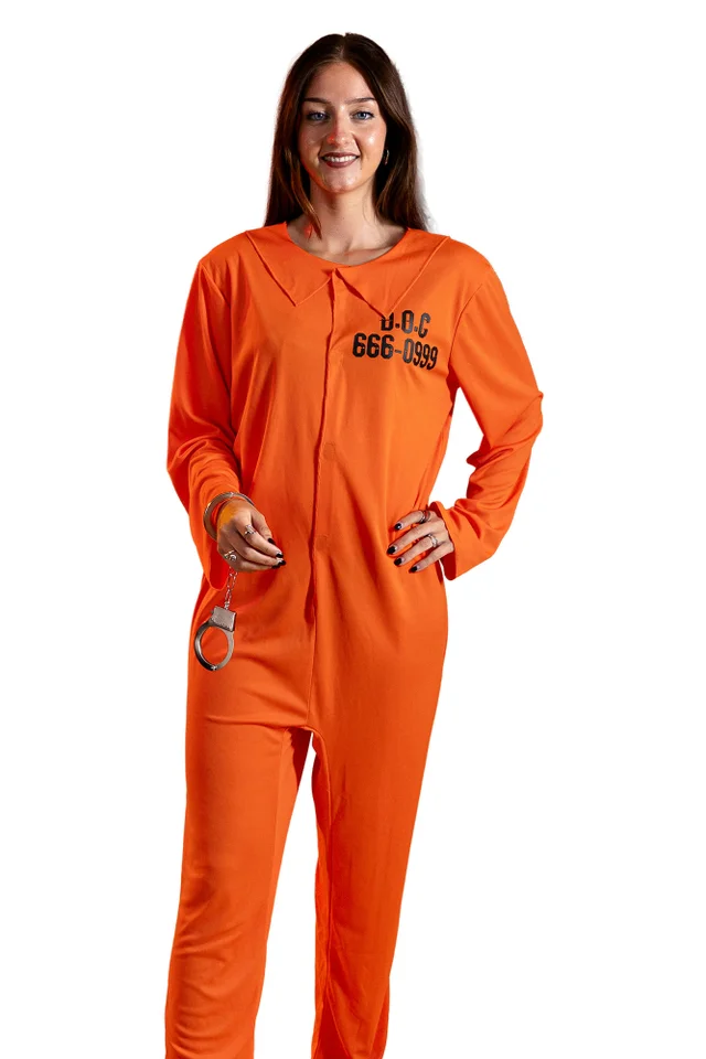 Vanilla Underground Show Me The Merch Unisex Orange Convict 2 Piece Costume (S-XL)