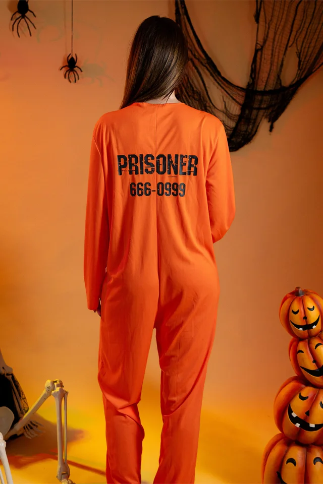 Vanilla Underground Show Me The Merch Unisex Orange Convict 2 Piece Costume (S-XL)