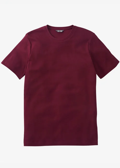 Cotton Traders Burgundy Short Sleeve Crew Neck Base Layer Top - 2XL Image 4