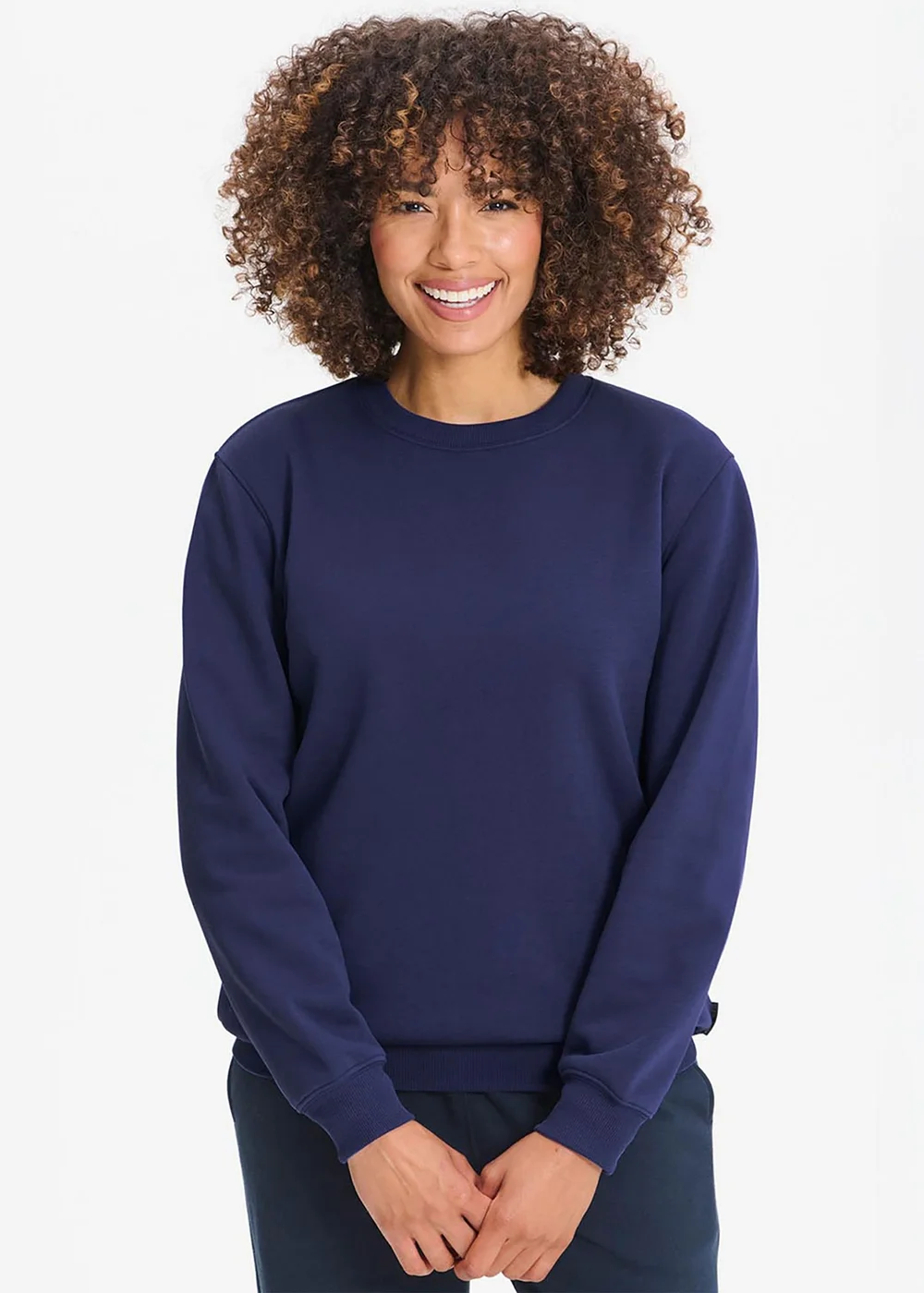 Cotton Traders Marine Crew Neck Sweatshirt - XS Image 1