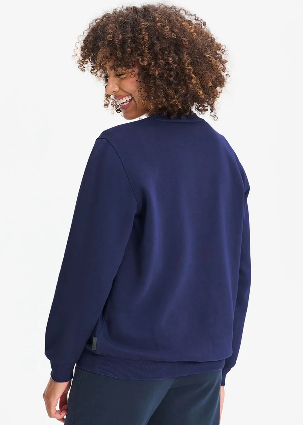 Cotton Traders Marine Crew Neck Sweatshirt - XS Image 2