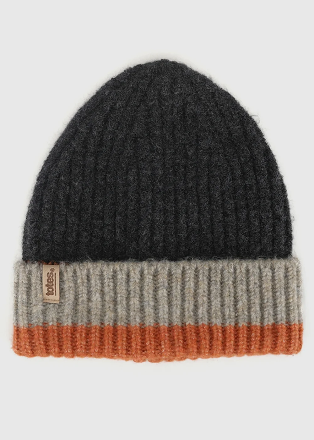 Totes Charcoal Mix Grey Knitted Hat & Gloves with Smartouch - One Size Image 4