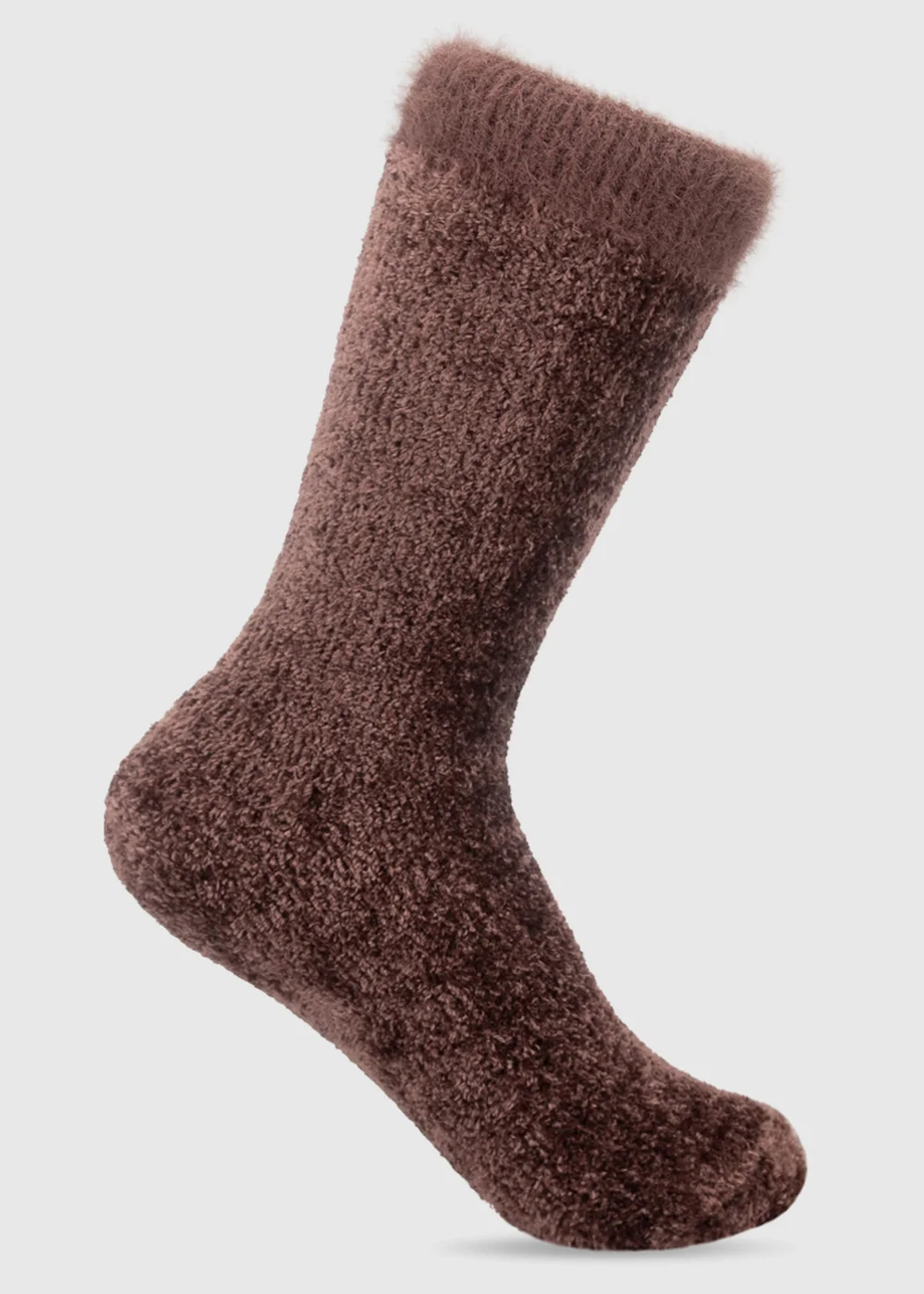 Totes 2 pack Brown/Leopard Brown Super Soft Cosy Bed Socks - One Size Image 5