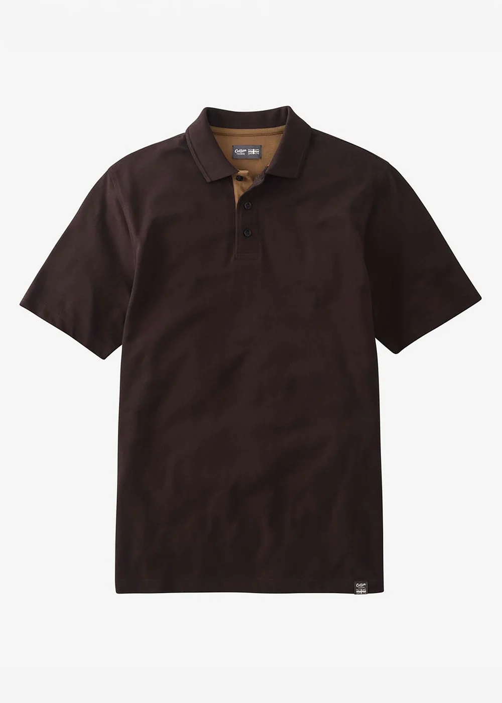 Cotton Traders Dark Chocolate Short Sleeve Polo Shirt - 3XL Image 4