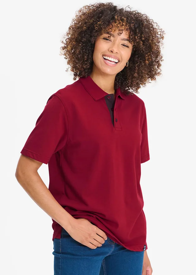 Cotton Traders Cherry Short Sleeve Polo Shirt
