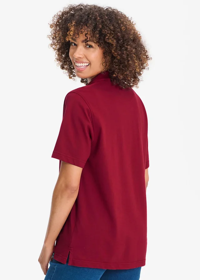 Cotton Traders Cherry Short Sleeve Polo Shirt