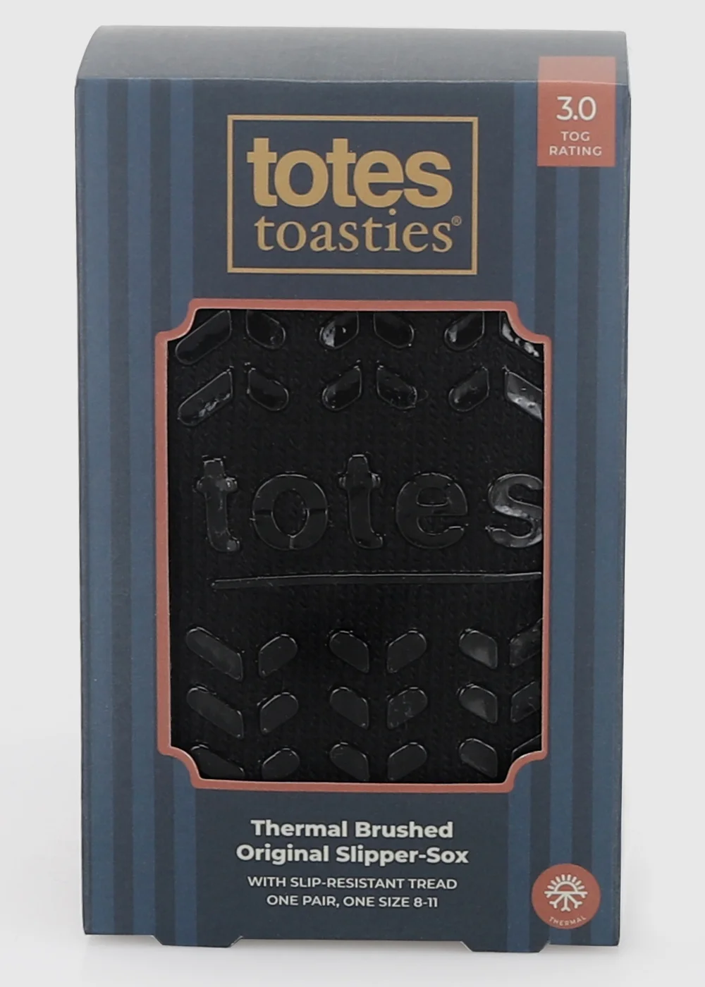 Totes Black Brushed Thermal Original Slipper-Sox - One Size Image 6