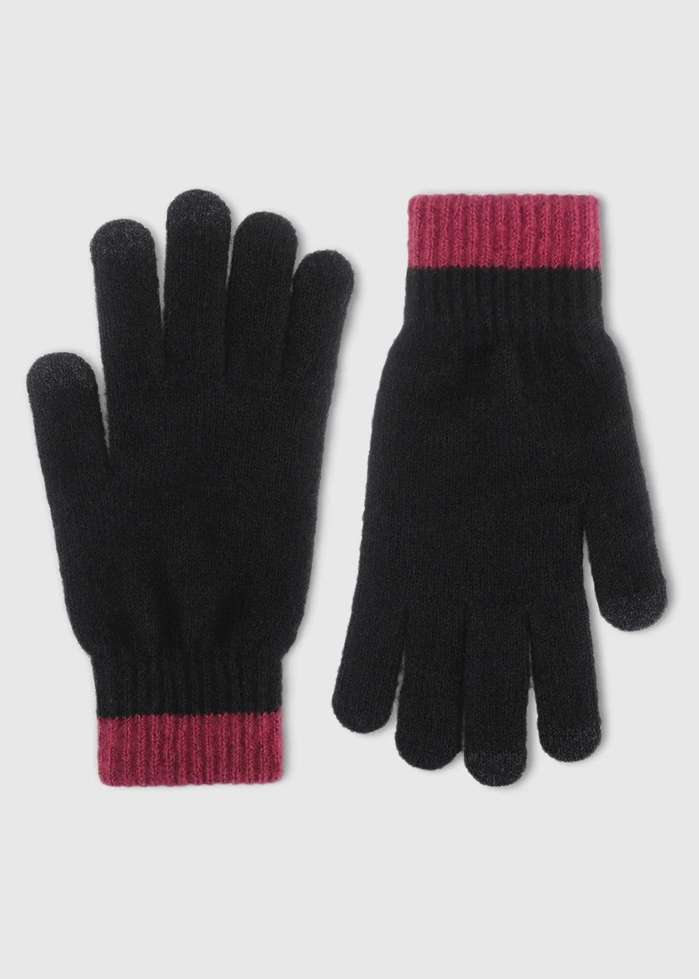 Totes Leopard/Black Mix Animal Leopard Beanie Hat & Gloves with Smartouch - One Size Image 5