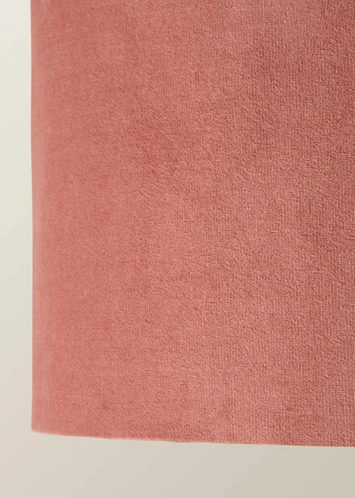 ValueLights Ashley Pink Velvet Squat Drum Shade - One Size Image 4