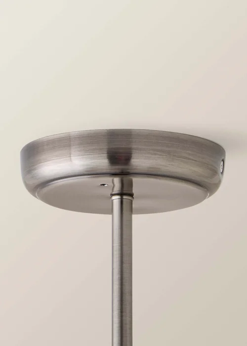 ValueLights Kempton Brushed Chrome 3 Arm Chandelier (IP44) - One Size Image 6