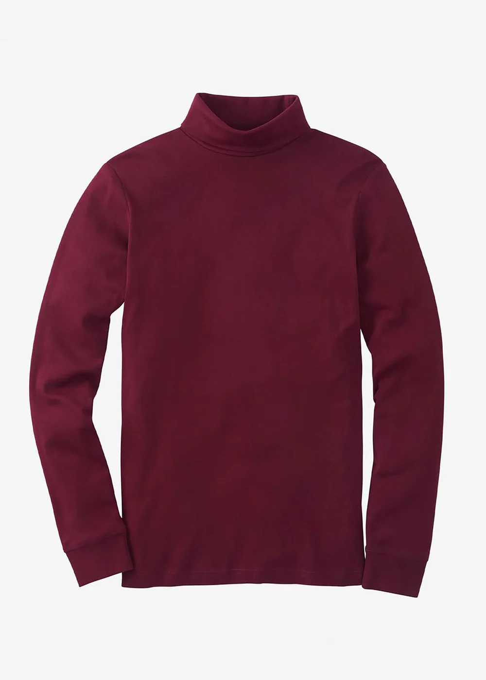 Cotton Traders Burgundy Rollneck Top - S Image 4