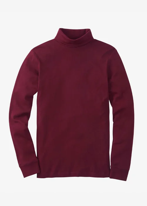 Cotton Traders Burgundy Rollneck Top - S Image 4