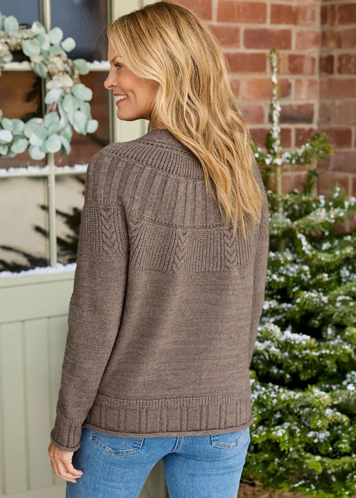 Cotton Traders Mink Cable Detail Jumper - 14 Image 3