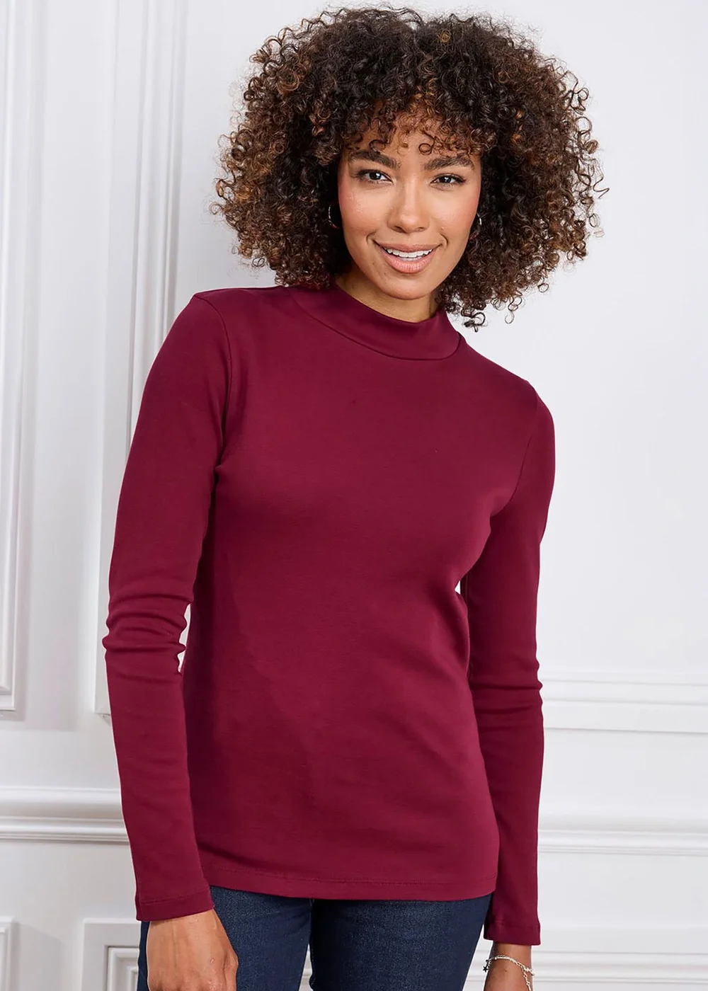 Cotton Traders Ruby Cosy Up Long Sleeve Turtleneck Top - 8 Image 2
