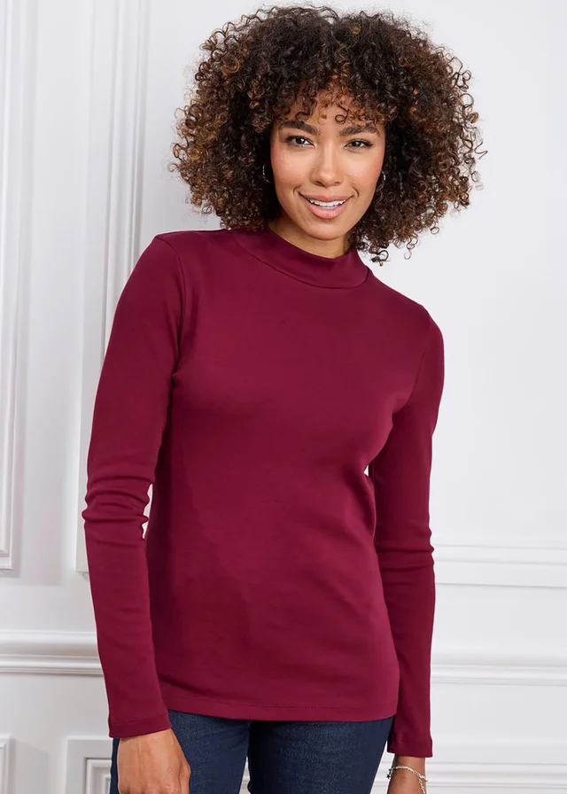 Cotton Traders Ruby Cosy Up Long Sleeve Turtleneck Top