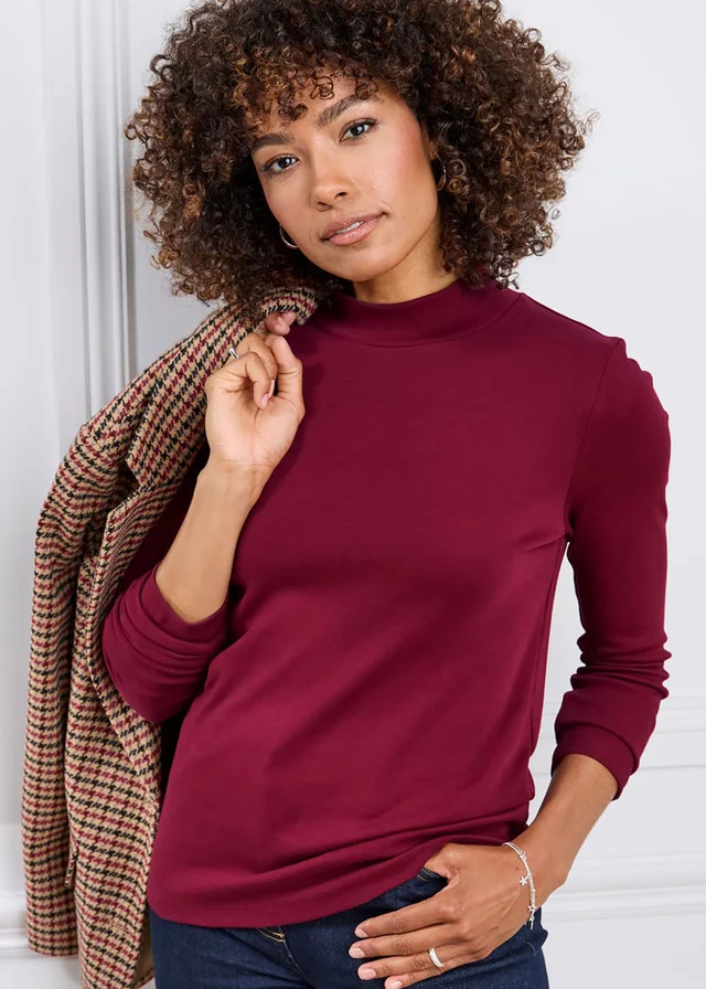 Cotton Traders Ruby Cosy Up Long Sleeve Turtleneck Top