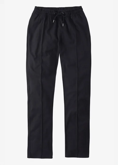Cotton Traders Black Interlock Pintuck Joggers - S/L29 Image 4