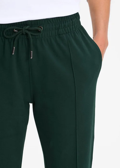 Cotton Traders Jewel Green Interlock Pintuck Joggers - 3XL/L27 Image 3